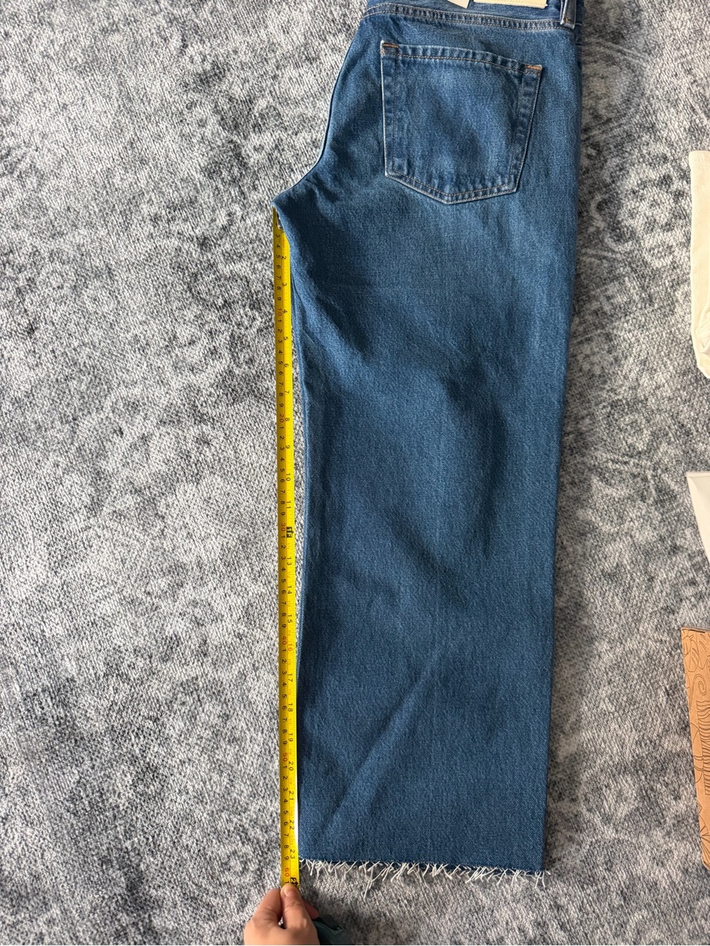 NWT Citizens of Humanity Faye Vintage Straight Jeans 27 Azure Blue Cropped - Picture 3 of 7